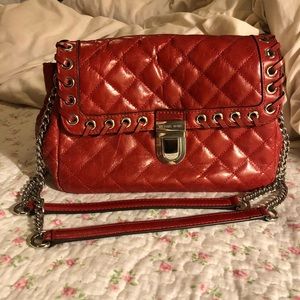 Red Quilted Michael Kors Handbag